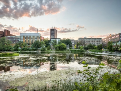 Campus from the Rideau River.