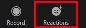 Zoom reactions icon