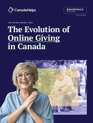 The cover of CanadaHelps' Annual Giving Report.