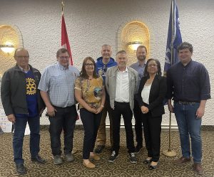 Board members of The Pas Tri Community Foundation, which was formed by The Pas, Opaskwayak Cree Nation, and the Rural Municipality of Kelsey, and is Manitoba’s first community foundation established in partnership with an Indigenous community.