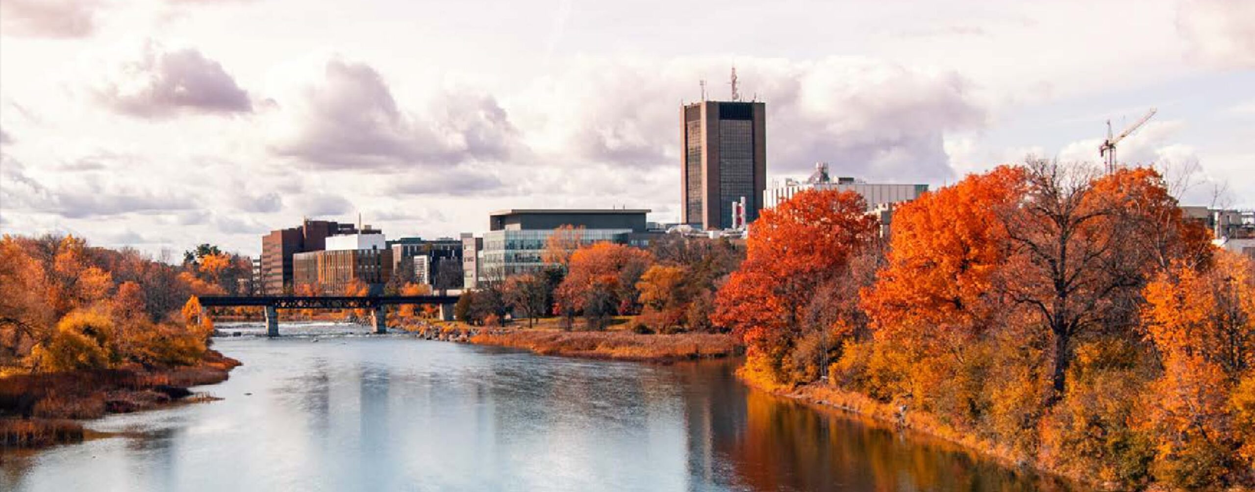 Carleton campus from the Rideau River