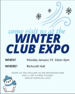 Winter Club Expo, January 19, 10am-4pm, Richcraft Hall