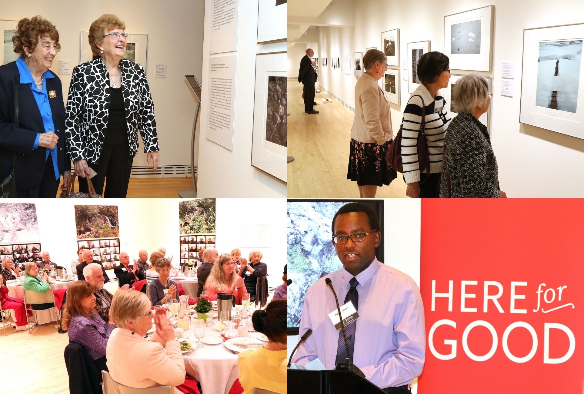 Carleton's Community Of Legacy Donor Luncheon And Exclusive Carleton University Art Gallery Tour June 3, 2019. Guests Enjoyed A Lovely Lunch And Explored The Gallery, As Well As Its Featured Exhibits, Marlene Creates: Places, Paths, and Pauses And On Location: Human Interventions In The Landscape. Welcoming Remarks Were Provided By Dr. Benoit-Antoine Bacon, Carleton University's Former President and Vice-Chancellor. Raphael Kabuuri, A Third-Year Student In Aerospace Engineering, Then Shared His Story About The Impact Of Donor Support.