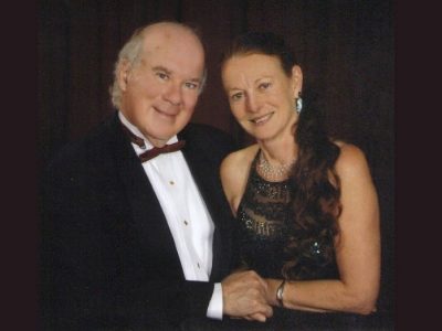 Martin Rudner and his partner of 21 years, Angela Gendron, at the OHF gala in 2007. 
