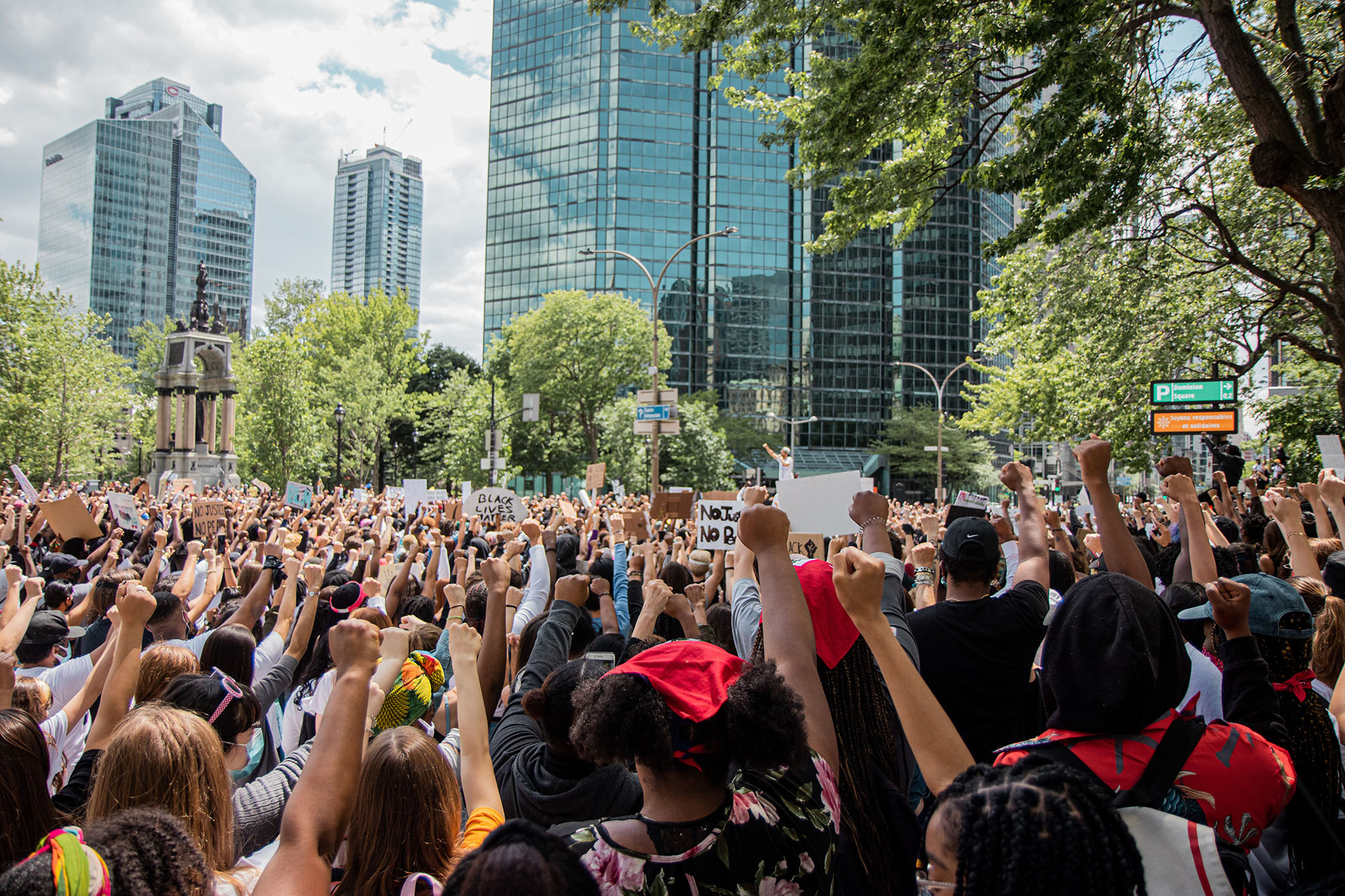 Black Lives Matter Protest in Montreal
