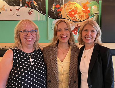 photo of Laura Macdonald, Lindsay Robinson and Fiona Robinson