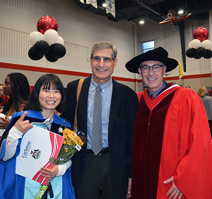 photo of Yili Zhou, Jeremy Paltiel and Randall Germain