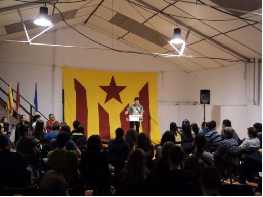 Speaker on stage