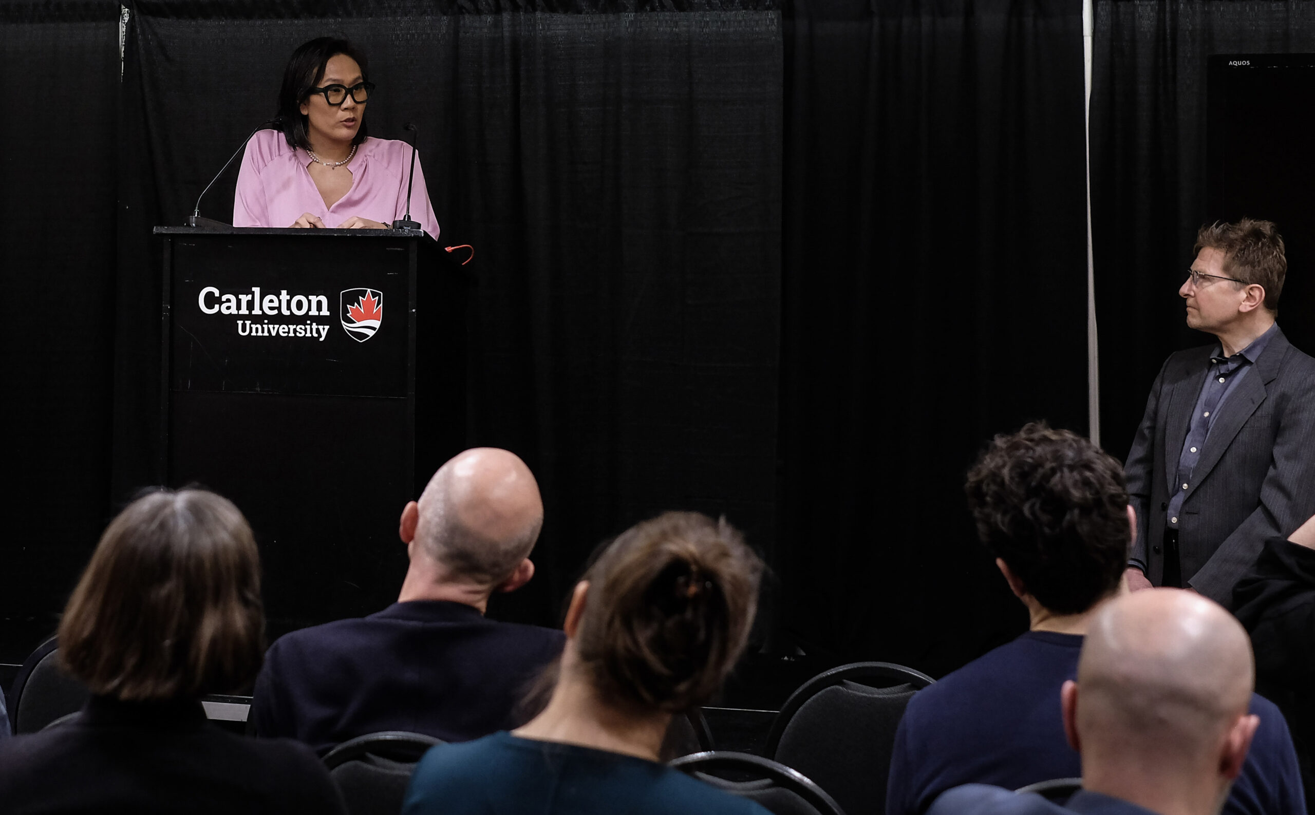 photo of Wendy H. Wong and audience
