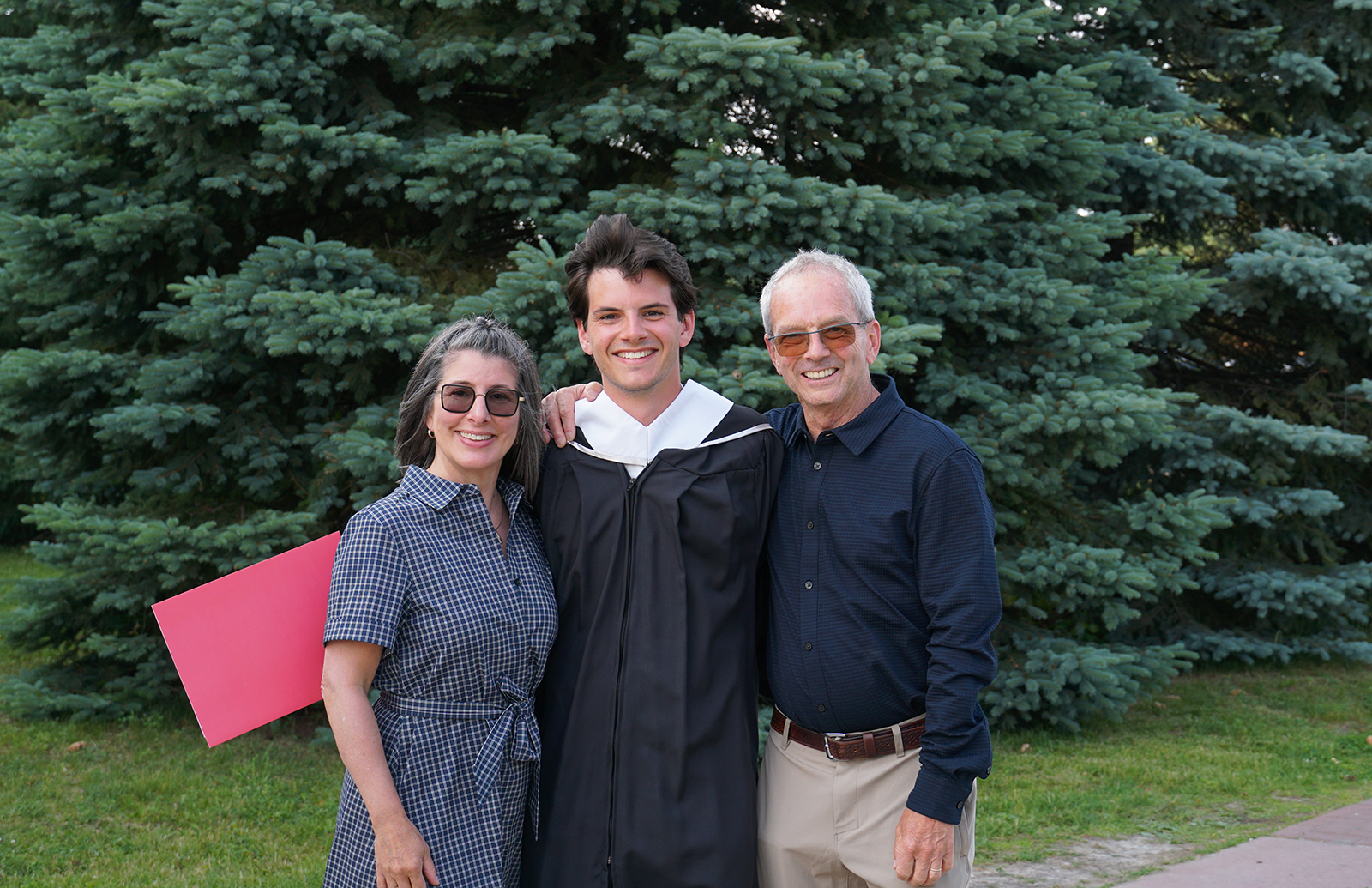 photo of MA grad Ambrose Tierney and family