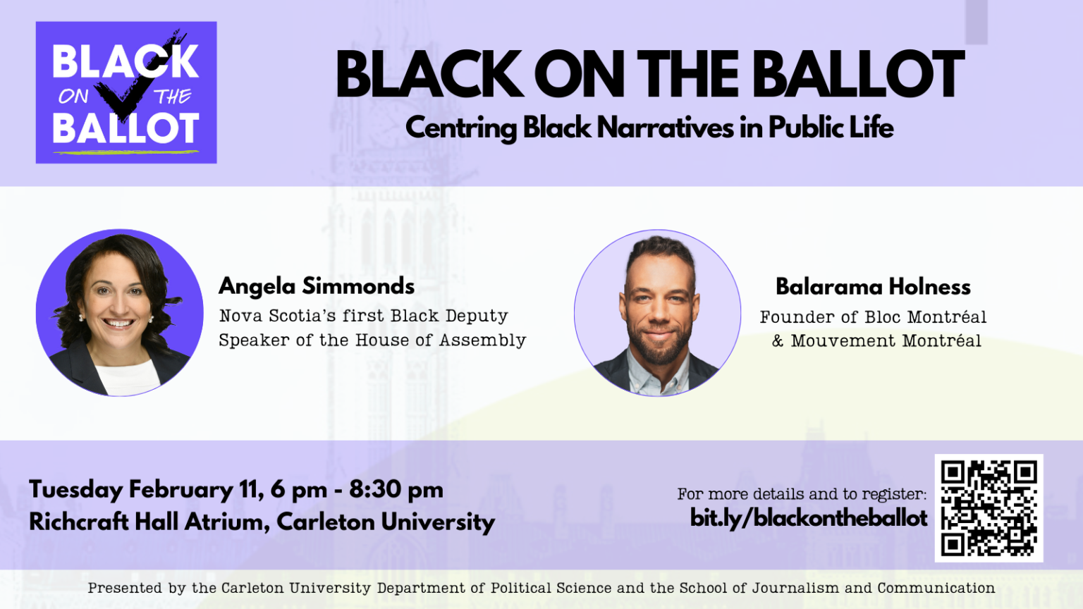 Black on the Ballot event graphic