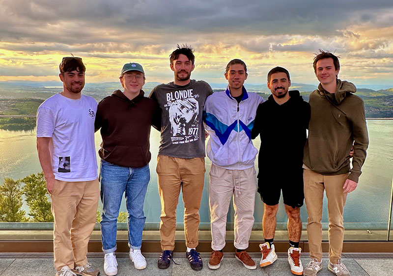 Pic of group of friends in Lucerne