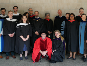 photo of faculty and graduating students
