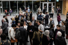 reception crowd following the event