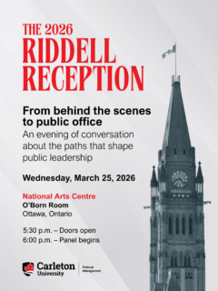 invitation to Riddell Reception