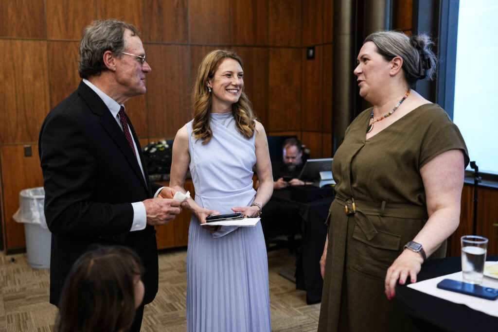 Bryan Savage, Professor Jeni Armstrong and guest