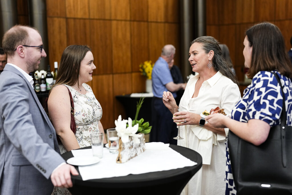 Callie Franson, Program Director Jennifer Robson, and guests