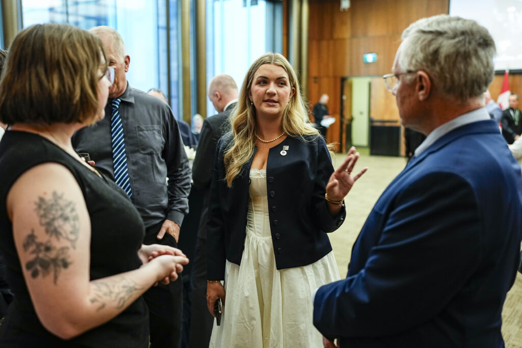 Sophia Stacey and guests