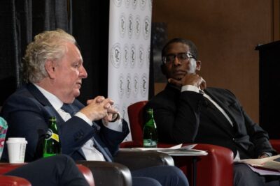 Jean Charest and Adrian Harewood