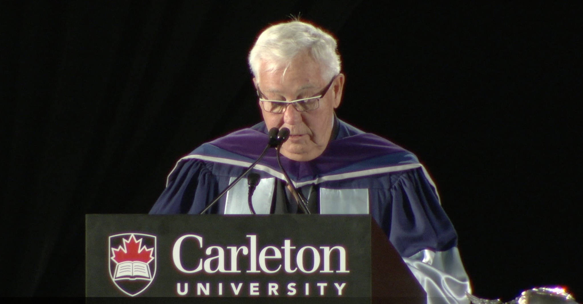 Clayton H. Riddell in 2014, upon received an honorary doctor of laws from Carleton University