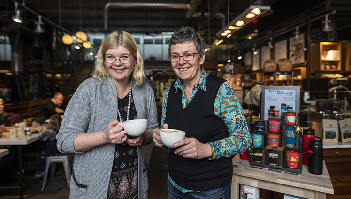 Chief Culture Officer Tracey Clark of Bridgehead Coffee and Sprott Dean Dana Brown