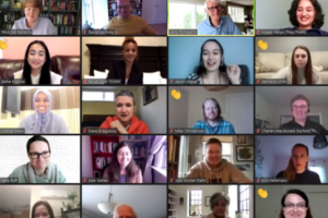 Screenshot from Provost Scholar Awards 2021 recipients ceremony