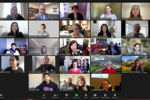 Screenshot of Provost Scholar Award event