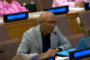 Jordan Gray speaks to graduating class of 2020