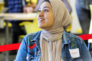 student at cu community connects