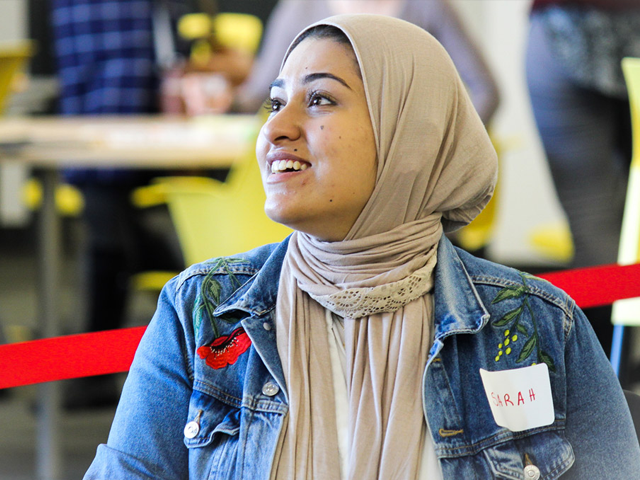 student at cu community connects