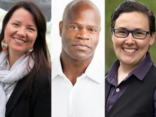 Kahente Horn-Miller, Michael Charles and Benny Michaud