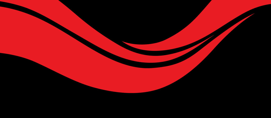 Black background with red wave pattern across the width of the image