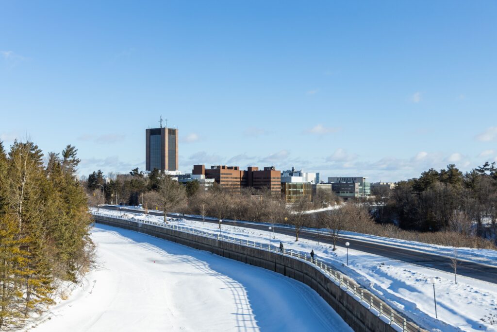 Aerial view of Carleton campus