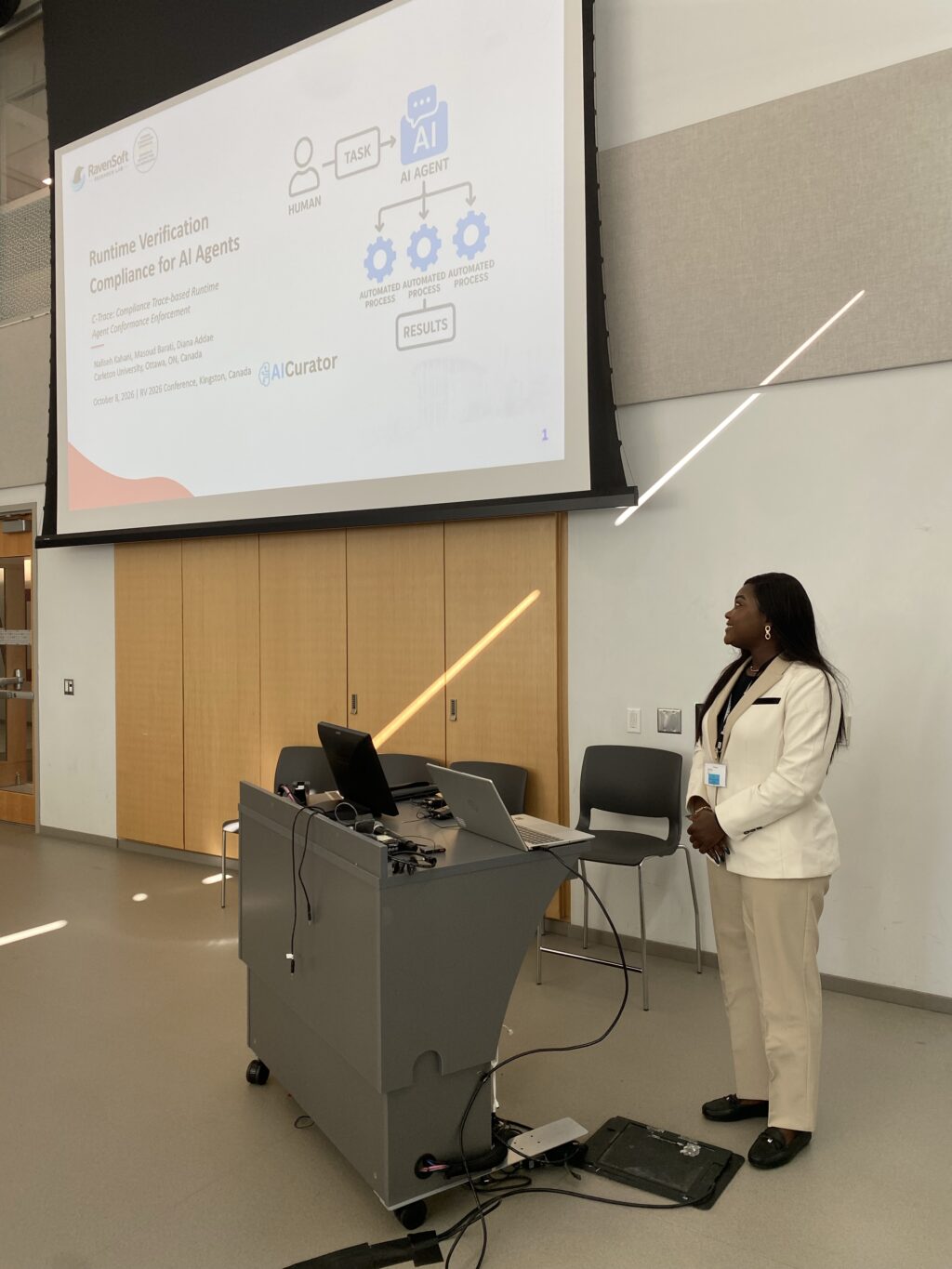 Diana Addae presenting at RV 2026