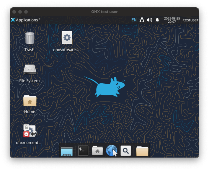 image of the VM in the Microsoft Windows App. 
