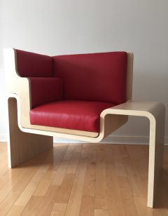 The accessible chair designed for the museum