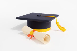 Image of a graduation cap and scroll