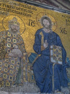 Mosaic in Hagia Sophia, Istanbul