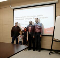 M. Sayed PhD Defence photo with Dr. Taha, M. Yassin, and M. Sayed's kids