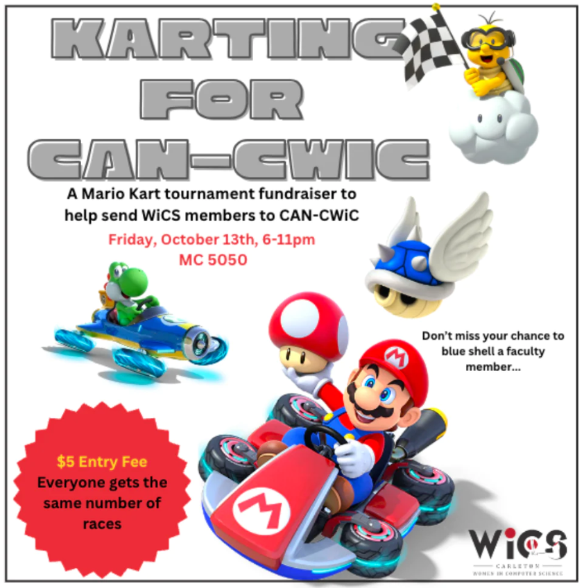 Come out and show your skills tonight at our Mario Kart Tournament