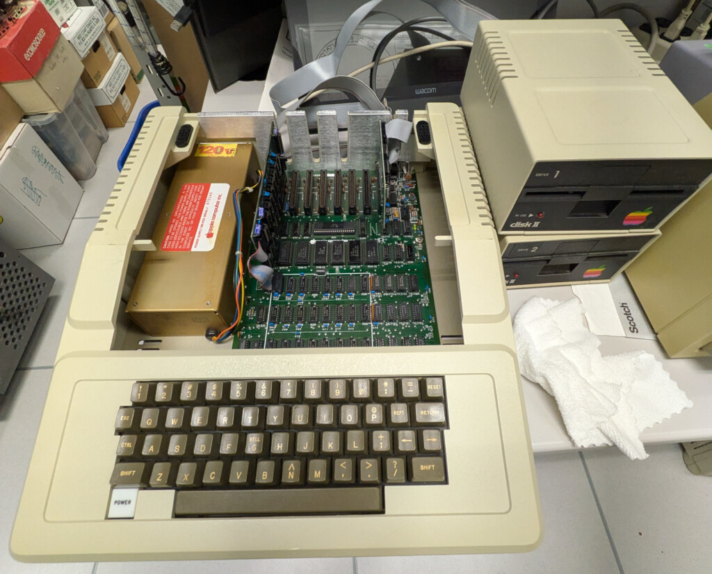 Apple ][+ opened