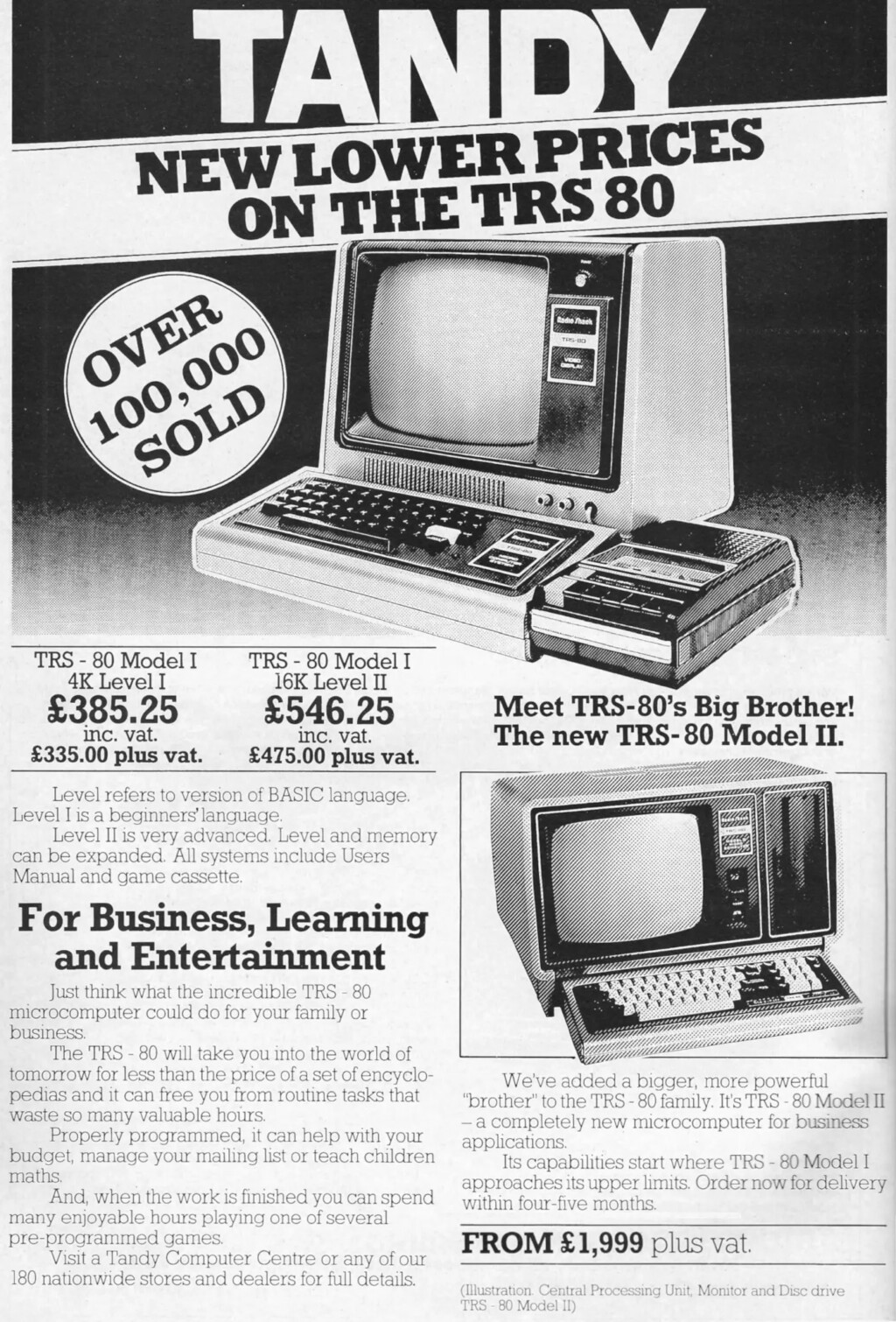 TRS-80 Model 1 Advertisement