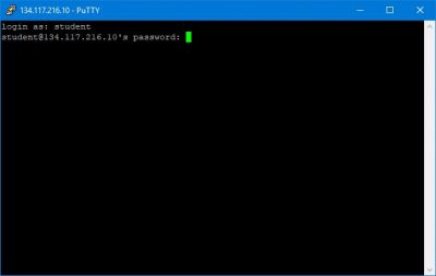Putty SSH Quick Connection Screen