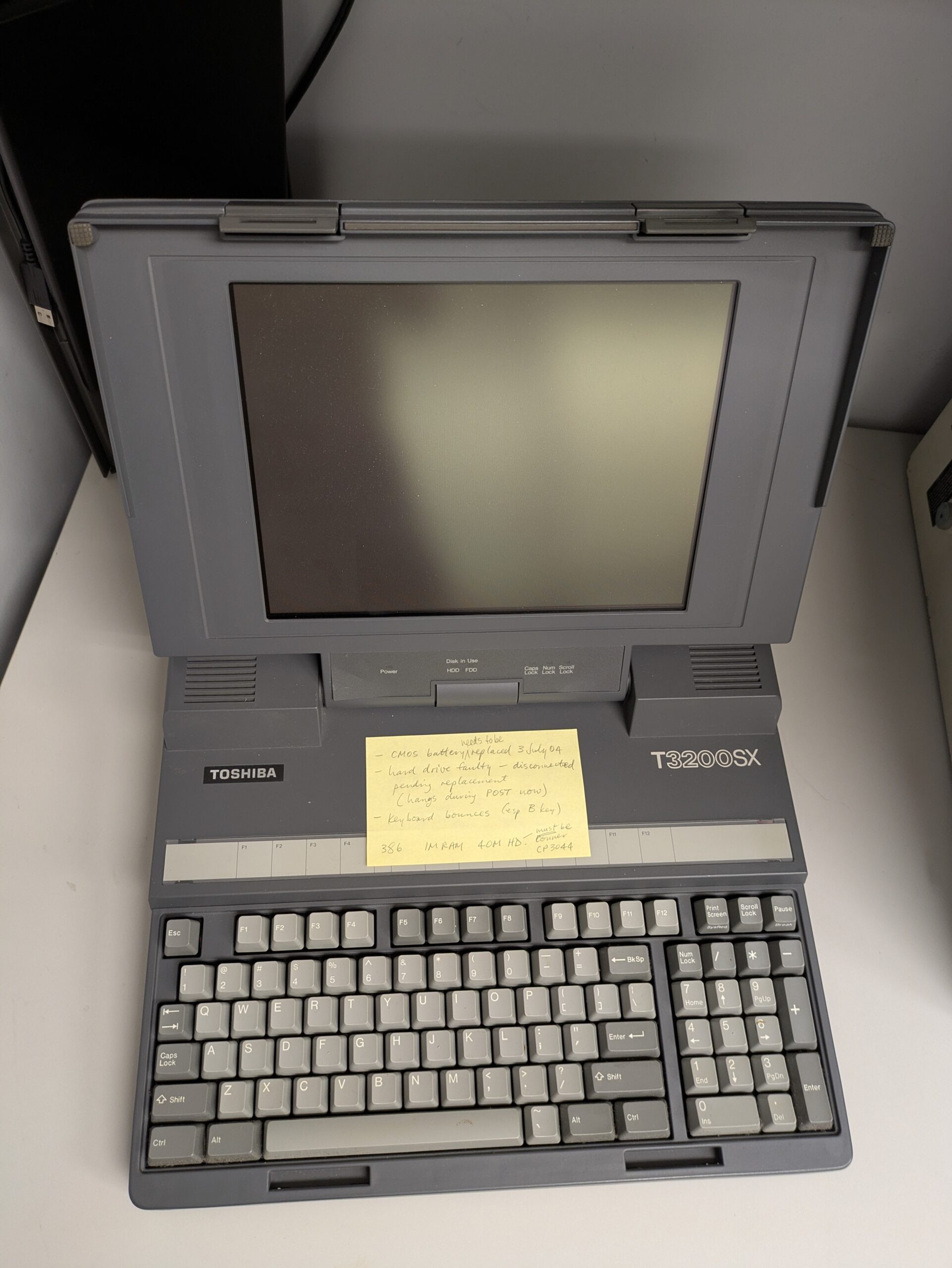 Toshiba 3200SX - School of Computer Science