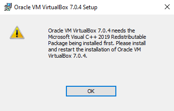 Visual C++ Redistributable Error