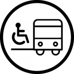 Icon indicating accessible transportation