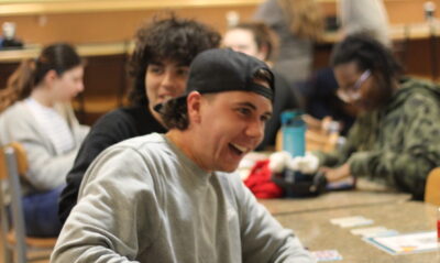 Student about to call out Bingo.