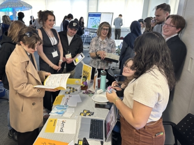 Photo for the news post: Media Production and Design capstone event showcases student projects