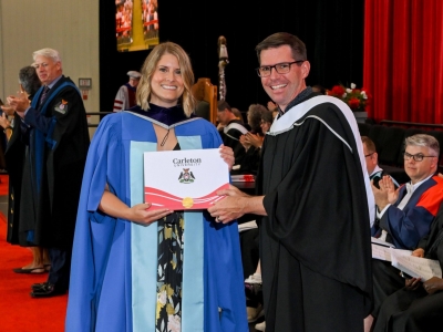 Photo for the news post: COMS congratulates Dr. Carly Dybka on completing her PhD