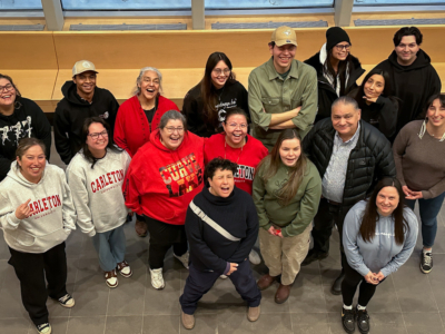 Photo for the news post: Students in Carleton’s new Indigenous journalism certificate demonstrate their storytelling superpowers